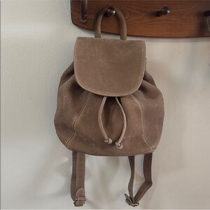 Vintage Coach Sonoma Nubuck Leather Chamois Backpack 4928. Made in Italy